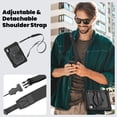 thumbnail image 7 of Case for Lenovo Tab M9 9.0 Inch 2023 Released TB-310FU with Screen Protector, 360 Degree Rotating Kickstand Hand Strap Heavy Duty Shockproof Cover with Shoulder Strap, Black, 7 of 7