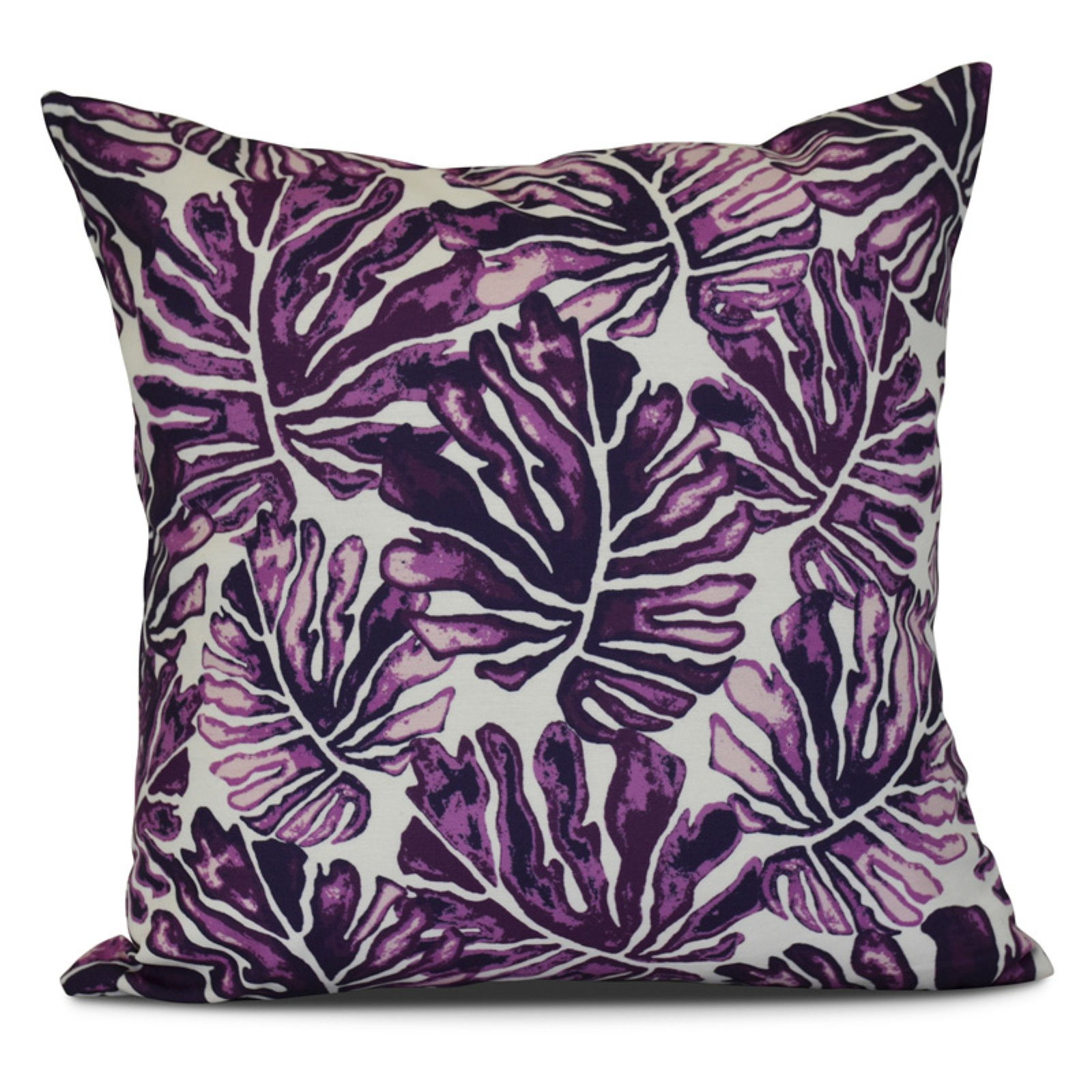 Simply Daisy, Palm Leaves, Floral Print Outdoor Pillow