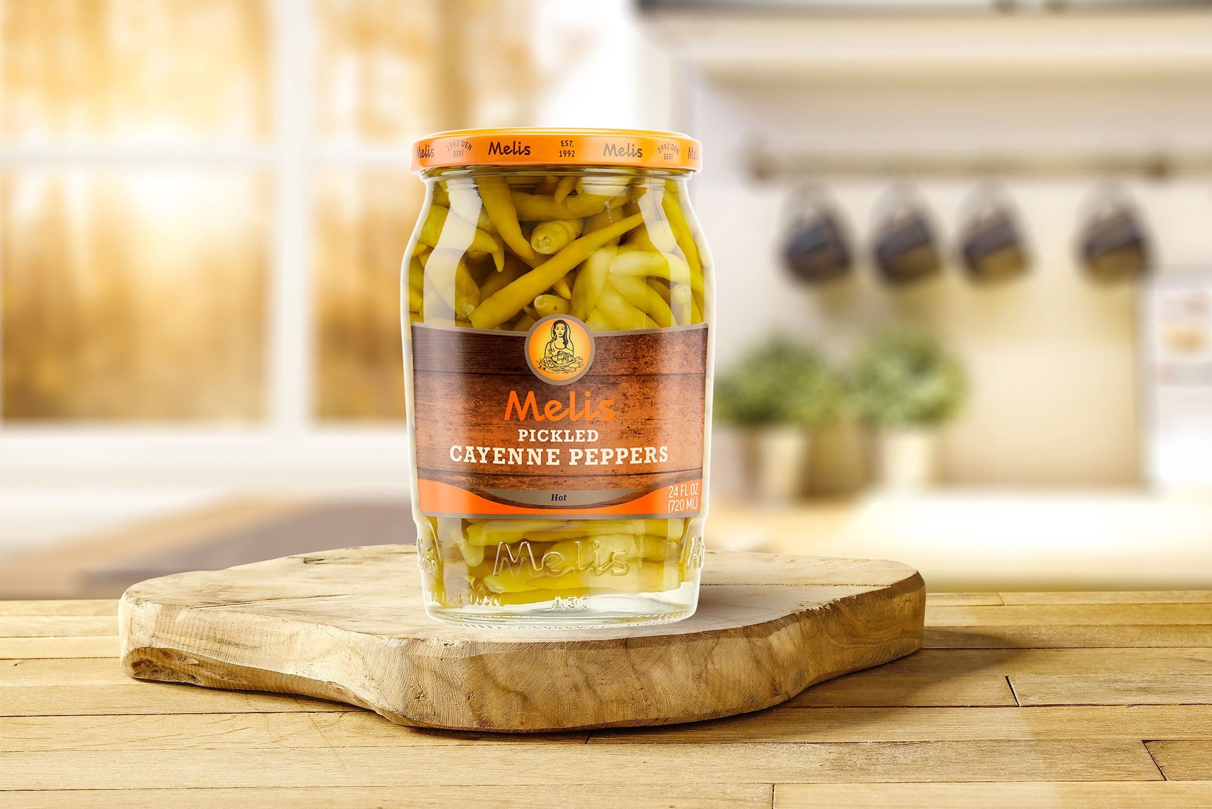 Melis Cayenne Peppers, 24 oz Glass Jar, 1 Count