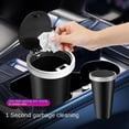 thumbnail image 5 of Cubo de basura para coche ABS, caja de basura Interior para coche, contenedor de basura, soporte para taza de coche, cubo de basura, organizador automático, barril de almacenamiento, 5 of 5