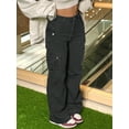 thumbnail image 5 of Women's Loose Straight Leg Denim Overalls, Classic Multi-Pocket Design, Non-Stretch Regular Zipper Button Pants, Comfortable And Versatile, Suitable For Everyday Wear And Outdoor Activities, 5 of 8