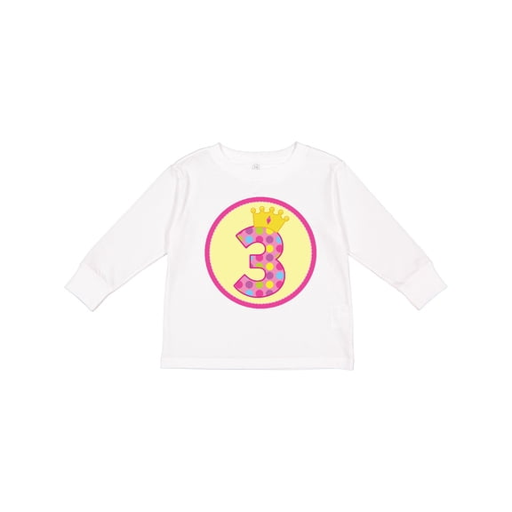 Inktastic Princess 3rd Birthday Girls Long Sleeve Toddler T-Shirt