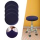 thumbnail image 4 of 2 fundas para taburete de bar redondas, impermeables y lavables para bar y hogar. azul oscuro, 4 of 9
