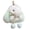 Green, variant on Plush Bunny Keychain Mini Fluffy Rabbit Key Ring Backpack Schoolbag Hanging Decoration Bag Charm Purse Pendant Women Girls Gift