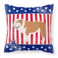 thumbnail image 2 of Caroline's Treasures BB3362PW1818 USA Patriotic English Bulldog Fabric Decorative Pillow , 18H x18W, multicolor, 2 of 2