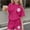 Hot Pink, variant on ITSAME Girls Outfit Sets, Loose Fit Crewneck T-Shirts and Shorts Summer Casual Fashion Clothes 2-Piece Beige Size 12