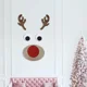thumbnail image 2 of Pegatinas navideñas para puertas y ventanas, tela de fieltro, muñeco de nieve, Papá Noel, alce, pegatina de pared, decoración navideña para el hogar, feliz año nuevo 2024, 2 of 5