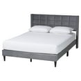 thumbnail image 2 of Baxton Studio Payne Modern Platform Bed, Queen, Grey, 2 of 9