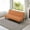 Light Orange, variant on Modern Futon Sofa Convertible Sofa Couch Sleeper Recliner Futon Couches Bed, Adjustable Loveseat for Living Room, Lake Green
