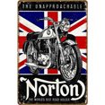 thumbnail image 1 of Letrero Hojalata Metal Placa Retro S Motocicleta Vintage Club 20x30cm, 1 of 9