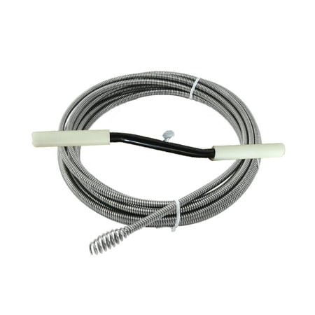 The Works PL171206, 15 ft, Silver Manual Auger Drain Snake Heavy Duty