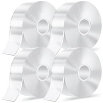 GMZW Double Sided Adhesive tape Heavy Duty, Double Stick Mounting (4 Rolls, Total 65.6FT), Clear Two Sided Wall tape Strips, Removable Poster tape for Home, Office, Car, Outdoor Use