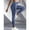Blue, variant on New High Waist Women's Leggings Stretch Yoga Pants Tights With Pockets Push Up Fitness Running Sportswear Solid Color Pants