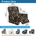 thumbnail image 3 of Renewold Mushroom Moon Fern Leaf Recliner Seat Cover Comfy Couch Slipcover 4 Pieces Stretch Recliner Chair Cover Fitted Reclining Chair Slipcover with Elastic Bottom and Pocket, 3 of 8