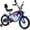 Blue, variant on 16 Inch Moto Style Kids Bike for Boys Girls, NEORIVER Kids Bicycles for 3-9 Years Old with Training Wheels