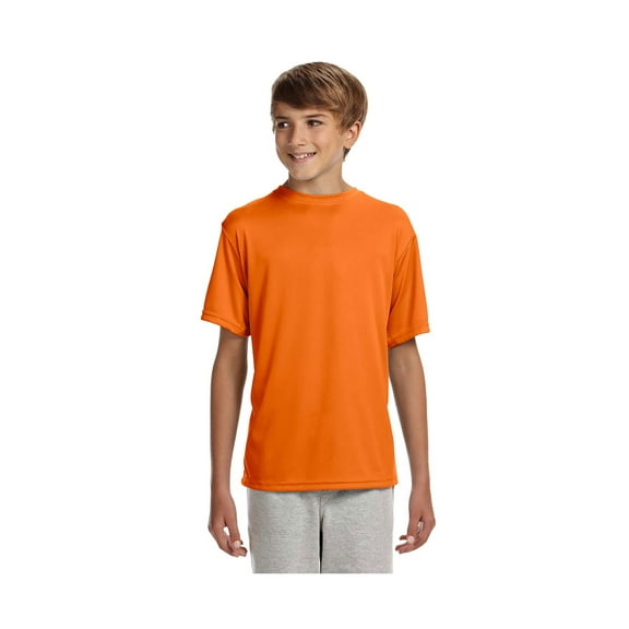 A4 Big Boy's Cooling Performance Crew Neck Interlock T-Shirt, Style NB3142