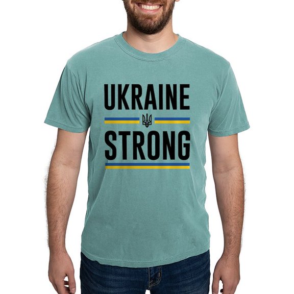CafePress - Ukraine Strong Mens Comfort Colorsâ® Shirt - Mens Comfort Colors Shirt