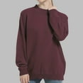 thumbnail image 2 of Timegard Womens Sweaters Long Sleeve Comfy Pullover Fall Winter Casual Bottom Knit Tops Solid Color, 2 of 3
