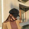 thumbnail image 5 of Ladies Womens Girls Corduroy Baker Boy Peaked Cap Winter Newsboy Hat, 5 of 9