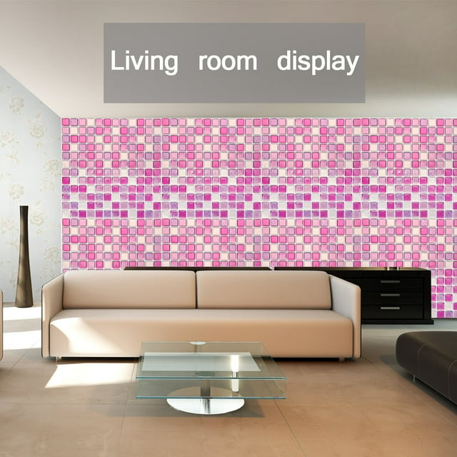 Gonnely Wall Sticker Self Adhesive 3D Tile Wall Decal Sticker DIY Kitchen Bathroom Home Decor Wallpaper(yjc0017)
