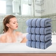 thumbnail image 2 of Lksixu 4 Pack Hand Towels Set, Cotton Striped Decorative Face Towels, 400 GSM Ultra Soft and Highly Absorbent Towels, Microfiber Bath Towels for Bathroom, Gym, Shower, Hotel and Spa, 13x30 Inch, 2 of 6