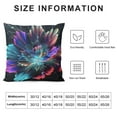 thumbnail image 5 of Nawypu Square Throw Pillow Covers Beautiful Blooming Glowing Flower Pillow Cases Decorative for Home Bedroom Sofa Colorful Petals Natural Floral Painting Pillowcases Standard Size, 5 of 5