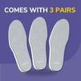 thumbnail image 3 of Plantillas acolchadas Dr. Scholl's Go Sockless! 3 pares unisex, 3 of 9