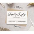 thumbnail image 4 of Inkdotpot 50 Blank RSVP Cards With White Envelopes-White Style Response Card-RSVP For Wedding-Rehearsal Dinner-Baby Shower-Bridal Shower-Engagement Party Invitations, 4 of 7