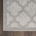 thumbnail image 2 of Nourison Easy Care Indoor/Outdoor Silver Grey 4' x 6' Area Rug, (4x6), 2 of 11