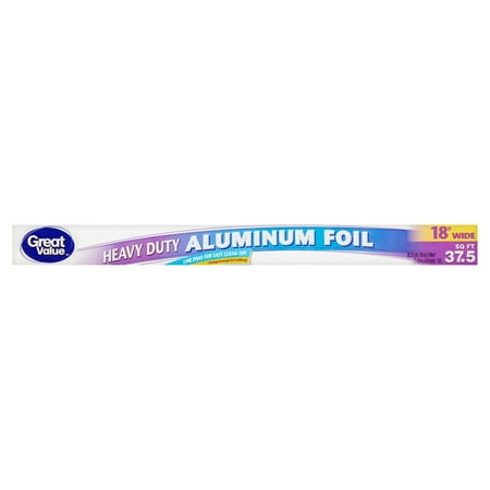 Great Value Heavy Duty Aluminum Foil, 37.5 sq ft - Walmart.com