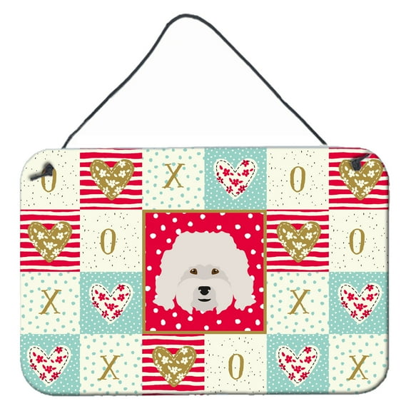 Carolines Treasures CK5186DS812 Bolognese Love Wall or Door Hanging Prints 8x12 multicolor