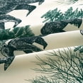 thumbnail image 5 of Chezmoi Collection Basin 4-Piece Northwest Cabin Lodge Window Curtain Set with Sheer Backing - Blue Green Tan Grizzly Bear Wildlife Roaming Printed Microfiber, 120 inch x 84 inch, 5 of 9