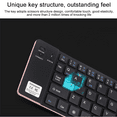 thumbnail image 2 of Clavier Bluetooth Sans Fil, Double Pliage, Intégré avec une Batterie de 120mA pour Tablette Android, PC Windows Etc. Argent, 2 of 8