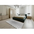 thumbnail image 5 of Ahgly Company Machine Washable Indoor Square Transitional White Smoke Area Rugs, 3' Square, 5 of 7