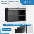 thumbnail image 3 of Fesbos Metal Garage Wall Cabinet with Doors and Shelves, Wall Mounted Metal Storage Cabinet, Floating Garage Tool Cabinet for Garage, Basement, Kitchen, Warehouse, 3 of 9