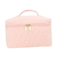 thumbnail image 3 of Estuche para cosméticos,Bolsa de maquillaje de viaje de algodón Bolsa de maquillaje acolchada,Neceser de viaje de gran capacidad para artículos de tocador y cosméticos,Bolsa organizadora de, 3 of 8
