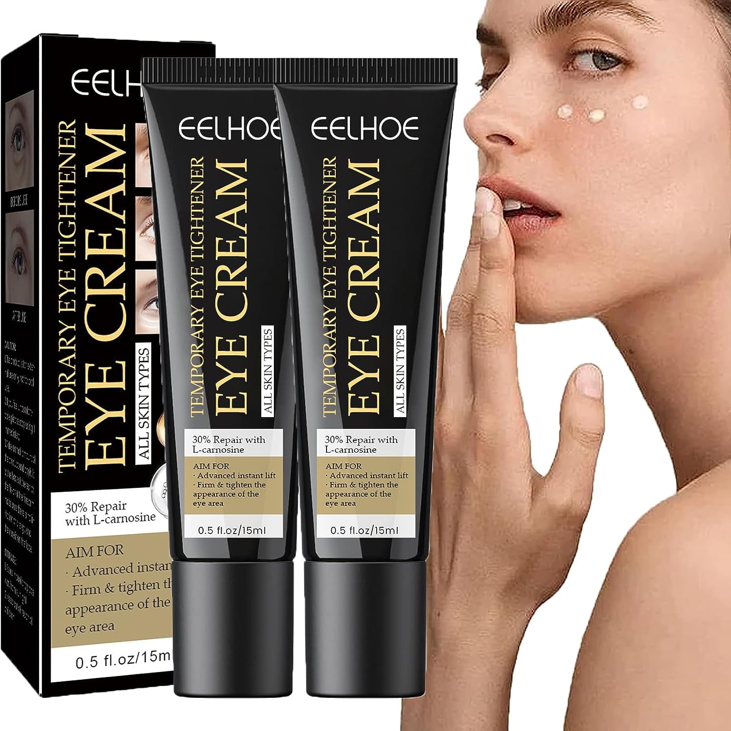 TTEDMO Eelhoe Instant Firming Eye Cream,Eelhoe Eye Cream,Eelhoe Firming