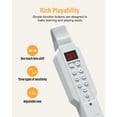 thumbnail image 3 of Tignapoo Modern White MIDI Digital Saxophone with ABS Build, Long Battery Life, and Adjustable Blowing Levels for Versatile Music Practice, 3 of 6