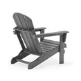 thumbnail image 5 of Outdoor Folding Poly Adirondack Chair (Set of 2), Gray, 5 of 7