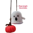 thumbnail image 2 of HUGFEGWE Rear View Mirror Hanging Accessories Handmade Little Ghost and Pumpkin Car Ornament U2536-26093, 2 of 7