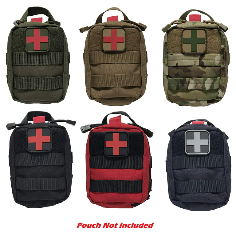  Glow in Dark Medic Cross First Aid Patches, EMS EMT MED Medical  Rescue Tactica Military Morale Combat Armband Badges with Hook and Loop  Fastener Backing, 3.54 x 1.97 Inch, 2 Pieces 