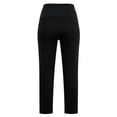thumbnail image 5 of Karymi Pants for Women Solid Casual Pants, Elastic Belly Support High Waist Slim Ankle Trousers, Non-restrictive Pregnancy Pants with Side Pockets, 5 of 9