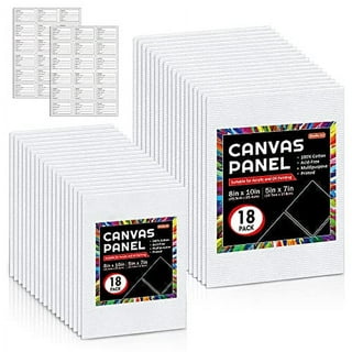 20 Pack Black Canvas Boards for Painting 8x10 Blank Art Canvases Panels for  Paint 