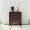 thumbnail image 3 of Storkcraft Brookside 3 Drawer Modern Vertical Dresser Espresso Finish, 3 of 8