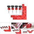 thumbnail image 3 of L-Shape Right Angle Ruler Set, Positioning Ruler Set, Aluminum Alloy Lightweight Woodworking Device Woodworking Instrument for Carpenter Gauge Carpenter Tool 160x160mm with Scale, 3 of 8