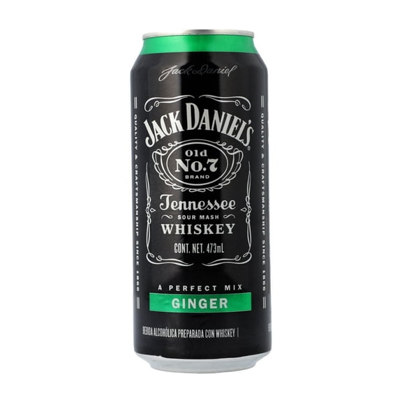 Bebida alcohólica preparada Jack Daniel's Ginger 473 ml