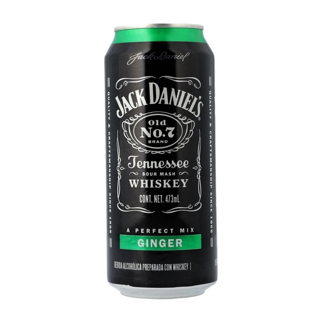 Bebida alcohólica preparada Jack Daniel's Ginger 473 ml
