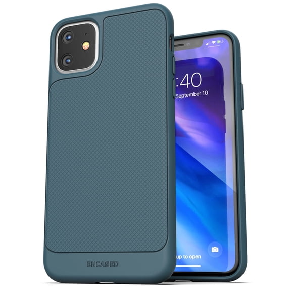 Encased Apple iPhone 11 Case (Thin Armor) Slim Flexible Grip Phone Cover - Blue