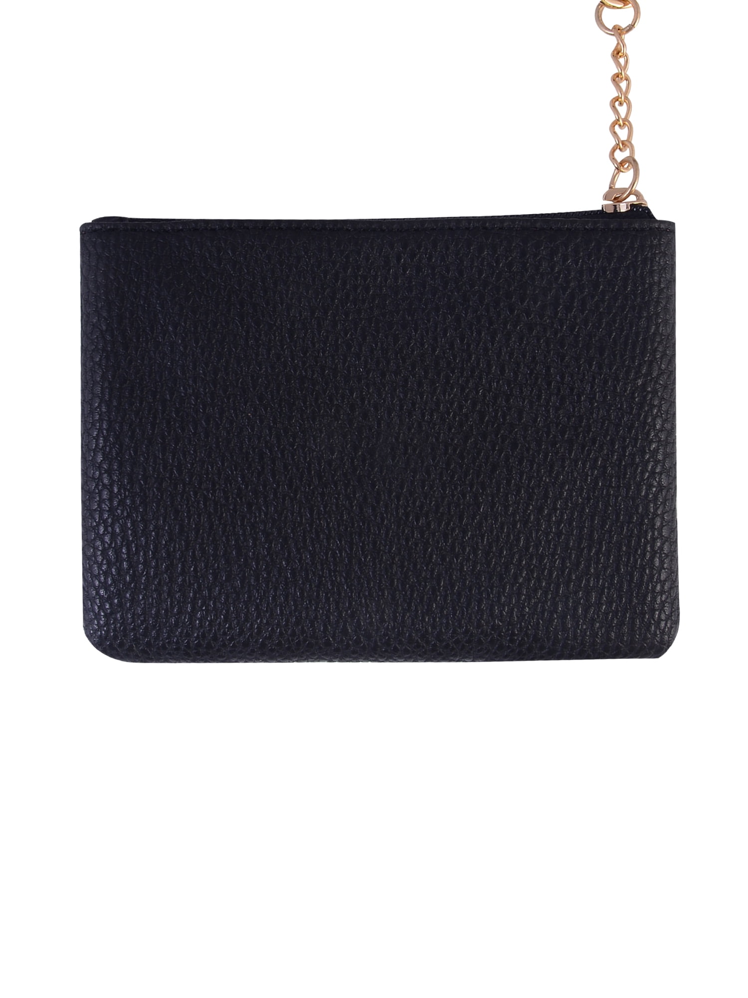 Solutions Solid Black Phone Strap and Wallet