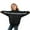 Black 1, variant on Hxshgdsn Long Sleeve Sweatshirts For Girls And Boys Cute Letters Printed With Hooded Pullover Tops White 13 Years